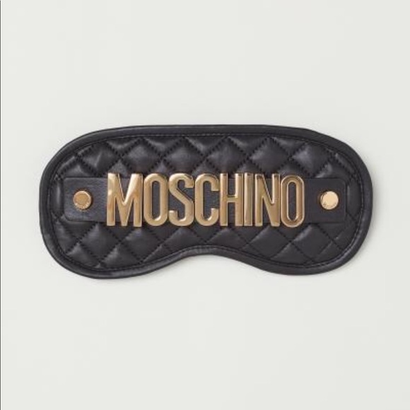 Moschino Accessories - NEW H&M X Moschino Leather Sleep Mask